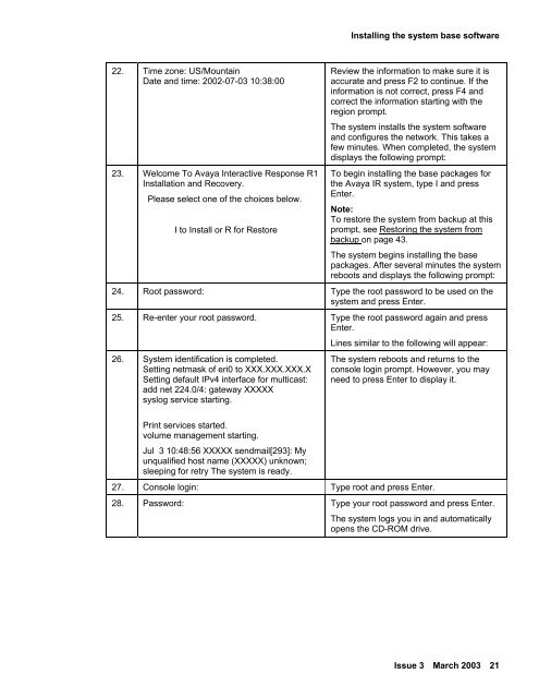 Avaya IR Install and Troubleshooting Guide - Avaya Support