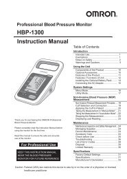 HBP-1300 Instruction Manual - Omron Healthcare