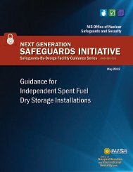 Safeguards Guidance for Independent Spent Fuel Storage ...