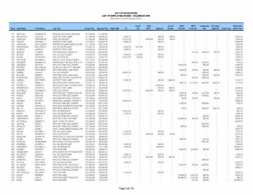 City employee pay (PDF, 36 Mb) - Worcester Telegram & Gazette