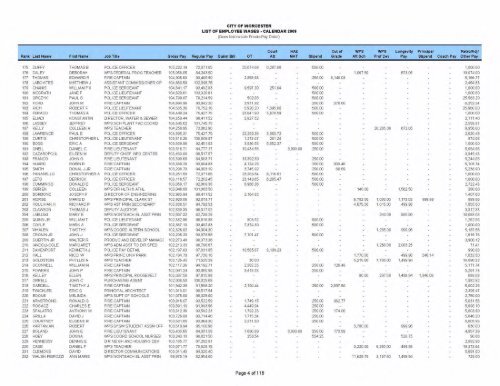 City employee pay (PDF, 36 Mb) - Worcester Telegram & Gazette