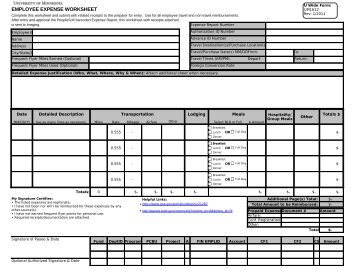 monthly expense worksheet