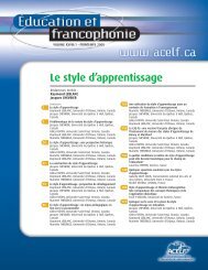 Le style d'apprentissage - acelf