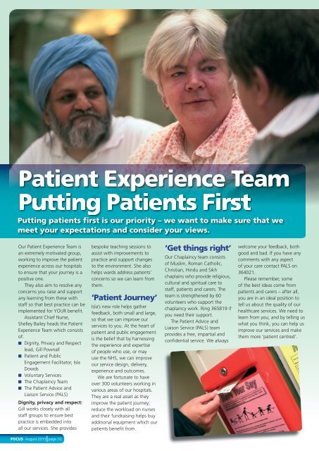 Focus Magazine - Bradford Teaching Hospitals NHS Foundation Trust