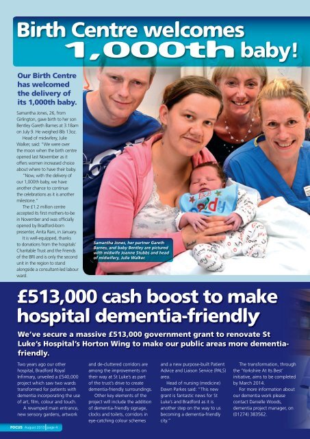 Focus Magazine - Bradford Teaching Hospitals NHS Foundation Trust