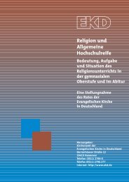 Religion und Allgemeine Hochschulreife - Evangelische Kirche in ...