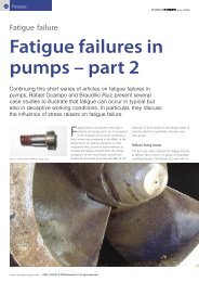 Fatigue failures in pumps Ã¢Â€Â“ part 2