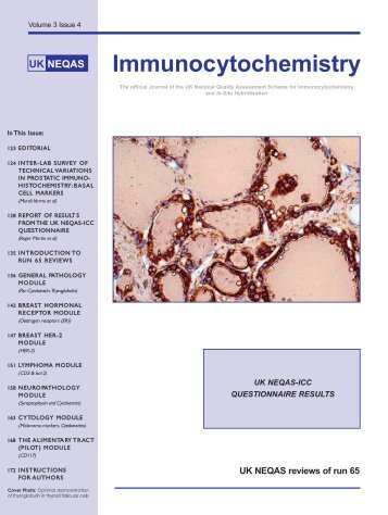 Immunocytochemistry - UK NEQAS for Immunocytochemistry ...