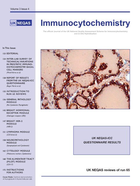 Immunocytochemistry - UK NEQAS for Immunocytochemistry ...