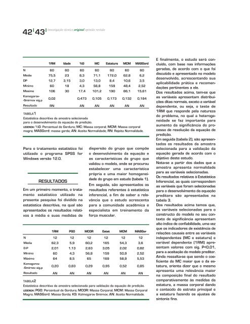 saúde, desporto e actividade física - Revista / Journal Motricidade