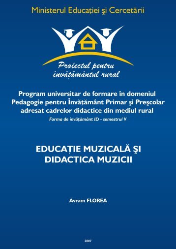 EDUCAÅ¢IE MUZICALÄ ÅI DIDACTICA MUZICII