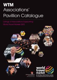 WTM Associations' Pavillion Catalogue - World Travel Market