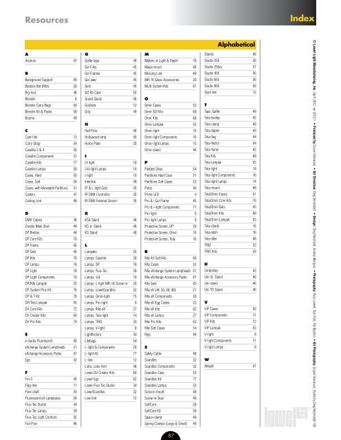 Price List - Lowel