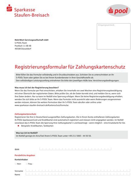 Formular - Sparkasse Staufen-Breisach