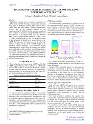 RF Design of the Re-buncher Cavities for the LIPAC ... - CERN