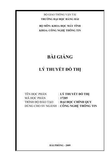 lÃ½ thuyáº¿t Äá» thá» - Äáº¡i há»c Duy TÃ¢n