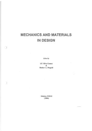 MECHANICS AND MATERIALS IN DESIGN - Biblioteca Digital do IPB