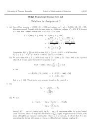 Solutions to Assignment 3