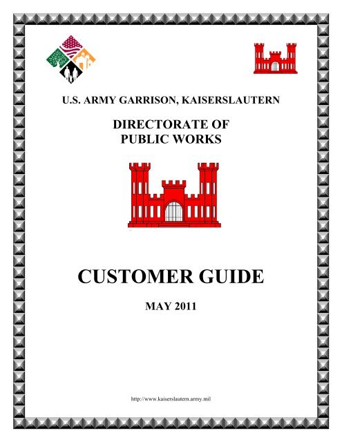 CUSTOMER GUIDE - US Army Garrison Kaiserslautern