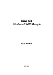 CWD-854 Wireless-G USB Dongle - CNet