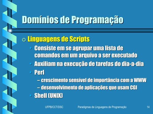 Paradigmas de Linguagens de ProgramaÃƒÂ§ÃƒÂ£o - Departamento de ...