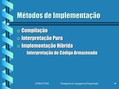 Paradigmas de Linguagens de ProgramaÃƒÂ§ÃƒÂ£o - Departamento de ...