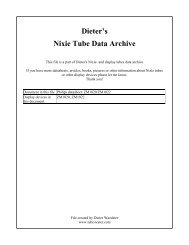 Philips datasheet: ZM1020/ZM1022 - Tube-Tester