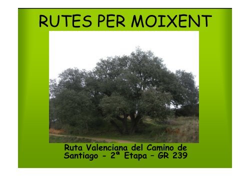 Ruta Valenciana del Camino de Santiago \(2Âª Etapa\) - GR ... - Moixent