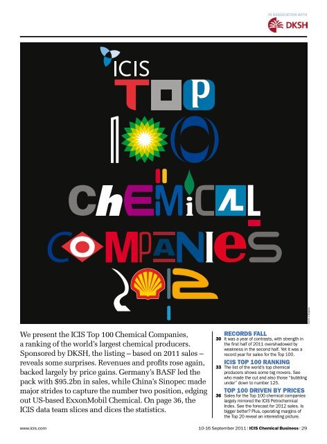 ICIS Top 100 Chemicals Companies 2012