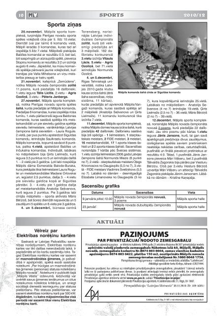 Nr.12 (116) Decembris - MÄlpils