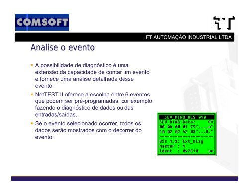 NetTEST II Ferramenta para analise de PROFIBUS - FT AutomaÃ§Ã£o