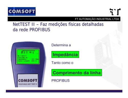 NetTEST II Ferramenta para analise de PROFIBUS - FT AutomaÃ§Ã£o