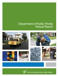 Department of Public Works Annual Report - City of Detroit