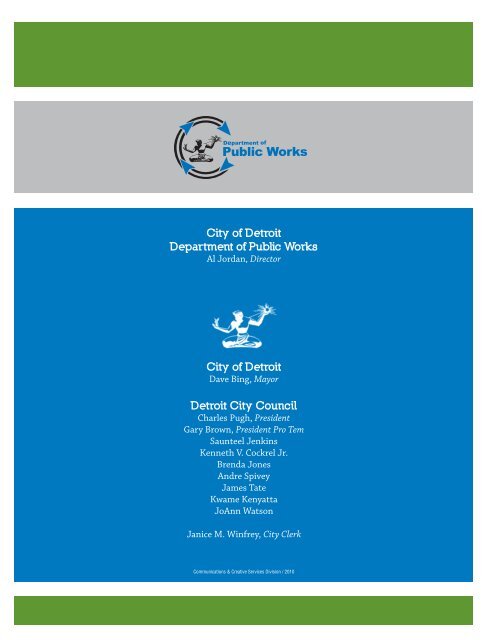 Department of Public Works Annual Report - City of Detroit