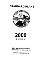 Standard Plans - Department of Public Works - Los Angeles County