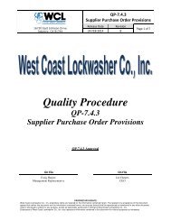 WCL Quality Procedure QP-7.4.3 - Supplier Purchase Order ...