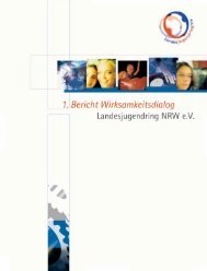 1. Bericht Wirksamkeitsdialog - Landesjugendring NRW e.V.