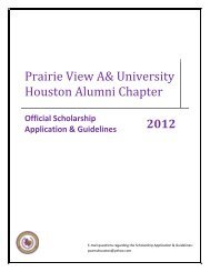 Prairie View A&M University National Alumni Association Houston ...