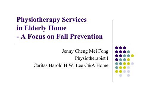 Physiotherapy Services in Elderly Home - Hong Kong Physiotherapy ...
