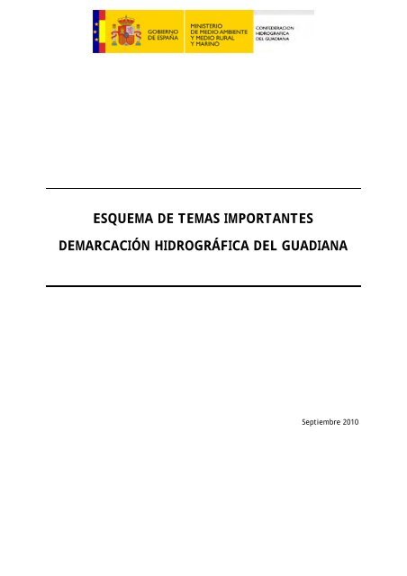 esquema de temas importantes demarcaciÃ³n hidrogrÃ¡fica del ...