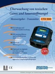 Datenblatt auf Deutsch - Gas Alarm Systems