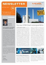 NEWSLETTER - LEWA GmbH