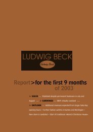 Nine-months report 2003 (PDF) - Ludwig Beck