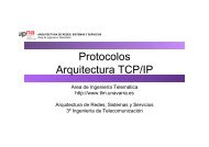 Protocolos Arquitectura TCP/IP - TelemÃƒÂ¡tica