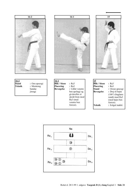 Taegeuk 1 - Il jang - Ballerup Taekwondo Klub