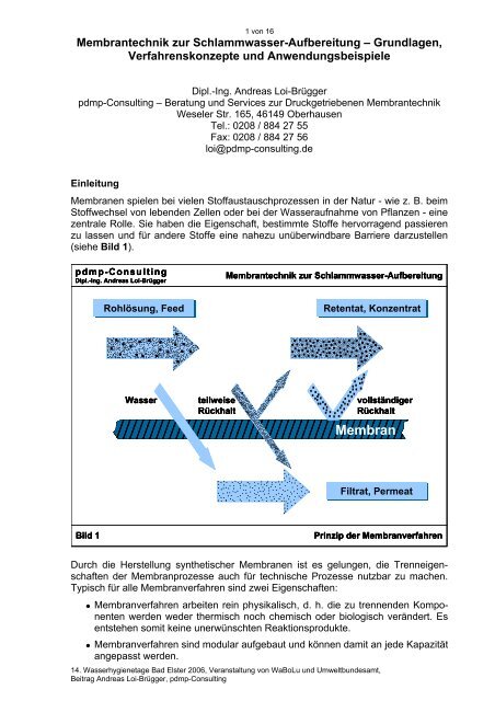 Membran Membran Membran - auf pdmp-Consulting