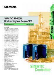 SIMATIC S7-400H: Hochverfügbare Power-SPS
