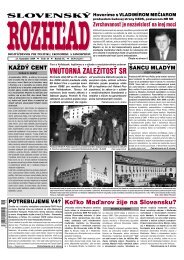 vnÃºtornÃ¡ ZÃ¡leÅ¾itosÅ¥ sr - SlovenskÃ½ rozhÄ¾ad