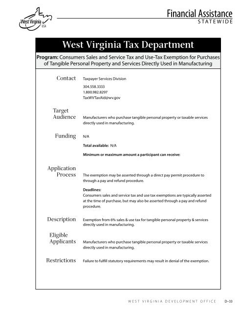 West Virginia Business Resource Directory