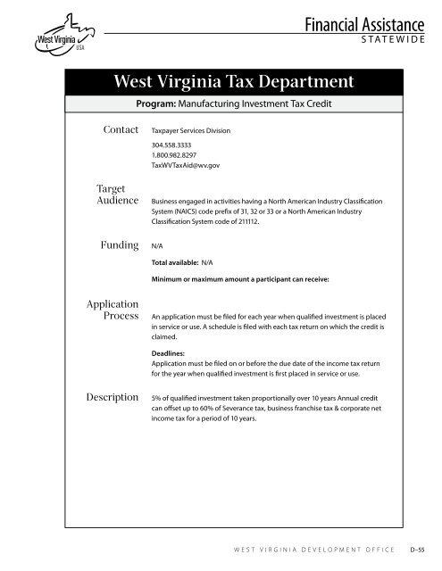 West Virginia Business Resource Directory